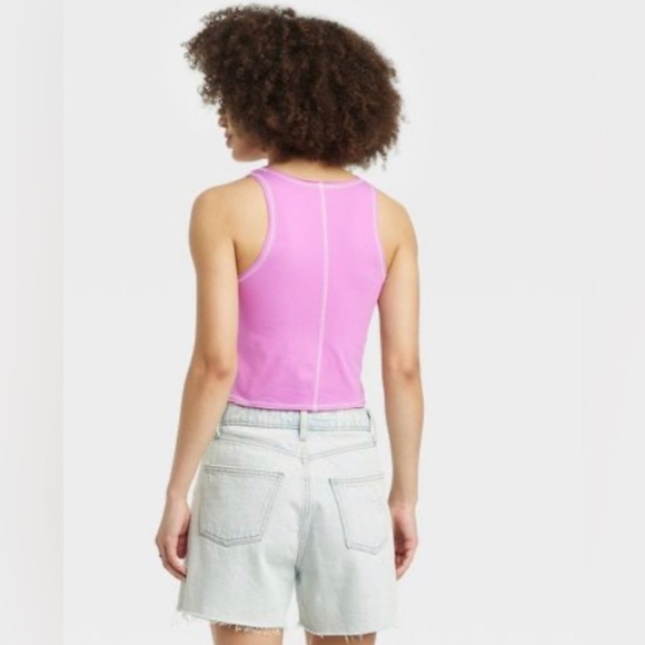 NWT Women's Celestial Moon Graphic Tank Top - Purple Size Medium - Picture 2 of 3